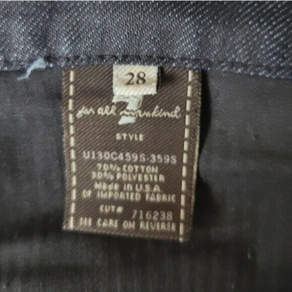 7 For All Mankind 'A' Pocket Boot Cut Jeans Mid Rise 28 - Picture 8 of 14
